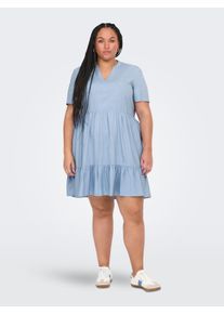 Only sheego Gro&szlig;e Gr&ouml;&szlig;en Minikleid, cashmere blue, Gr&ouml;&szlig;e 54 - Damen