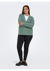 Only sheego Gro&szlig;e Gr&ouml;&szlig;en Strickjacke, chinois green, Gr&ouml;&szlig;e L - Damen