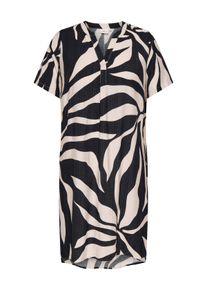 Only sheego Gro&szlig;e Gr&ouml;&szlig;en Sommerkleid, black aop:big leafes, Gr&ouml;&szlig;e 54 - Damen
