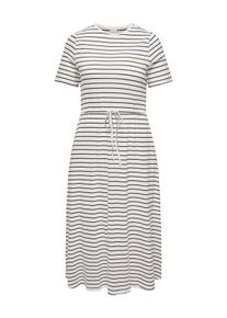 Only sheego Gro&szlig;e Gr&ouml;&szlig;en Jerseykleid, cloud dancer stripes:(dina) black, Gr&ouml;&szlig;e M - Damen