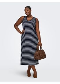 Only sheego Gro&szlig;e Gr&ouml;&szlig;en Shirtkleid, night sky stripes:(dina) cloud dancer, Gr&ouml;&szlig;e M - Damen