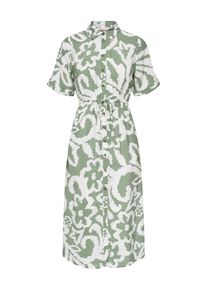 Only sheego Gro&szlig;e Gr&ouml;&szlig;en Blusenkleid, laurel wreath aop:cloud dancer, Gr&ouml;&szlig;e 48 - Damen