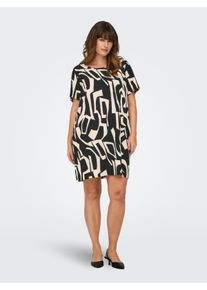 Only sheego Gro&szlig;e Gr&ouml;&szlig;en Sommerkleid, black aop:vendome geo, Gr&ouml;&szlig;e 44 - Damen