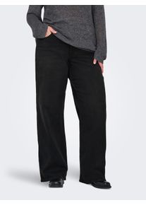 Only sheego Gro&szlig;e Gr&ouml;&szlig;en High-waist-Jeans, washed black, Gr&ouml;&szlig;e 52 - Damen