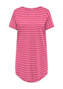 Only sheego Gro&szlig;e Gr&ouml;&szlig;en Minikleid, wild orchid stripes:(dina) tomato puree, Gr&ouml;&szlig;e L - Damen