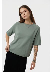 Only sheego Gro&szlig;e Gr&ouml;&szlig;en Rundhalspullover, chinois green detail:melange, Gr&ouml;&szlig;e M - Damen