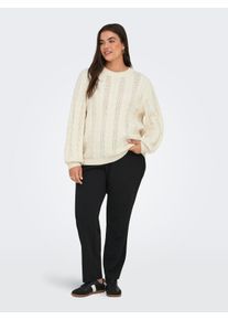 Only sheego Gro&szlig;e Gr&ouml;&szlig;en Strickpullover, whitecap gray, Gr&ouml;&szlig;e L - Damen