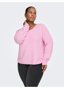 Only sheego Gro&szlig;e Gr&ouml;&szlig;en Strickpullover, pink lady, Gr&ouml;&szlig;e XL - Damen