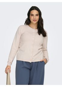 Only sheego Gro&szlig;e Gr&ouml;&szlig;en Strickjacke, moonbeam detail:melange, Gr&ouml;&szlig;e L - Damen