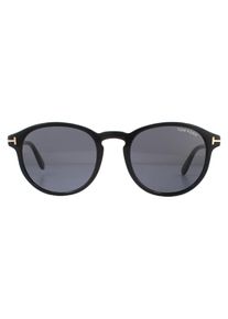 Tom Ford Lunettes De Soleil Dante FT0834 01A Fum&eacute;e Gris Noir Brillant