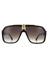 Carrera Shield Mens Black Brown Gradient Sunglasses