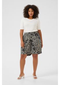 Kaffe Shorts Regular fit Moonstruck / Black Animal black darkgrey