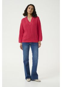 Kaffe Strickpullover Loose fit berry