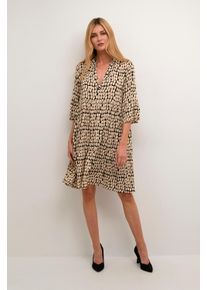 Kaffe Kleid A-shape black multi