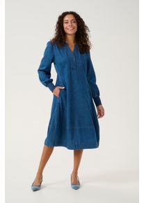 Culture Kleid Casual Fit Dunkelblau Waschung dark blue
