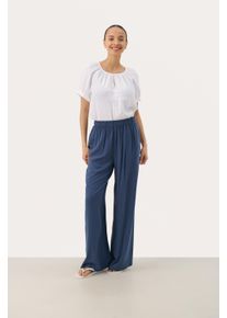 PART TWO Casual Hose Easy fit Oceana blue