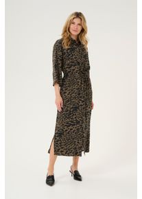 Kaffe Kleid Loose fit Major Brown/Black Leopard black darkgrey