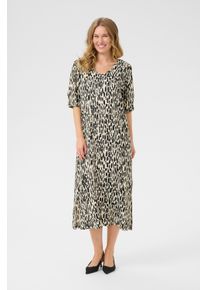 Kaffe Kleid A-shape Turtledove/Black Paint Print black offwhite