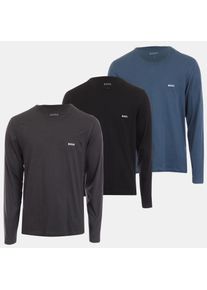 Herren BOSS Classic 3er Pack Logo Unterhemden in Mehrfarbig