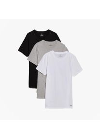 Calvin Klein 100% Baumwolle 3er-Pack Herren T-Shirts Schwarz/Graugefleckt/Wei&szlig;