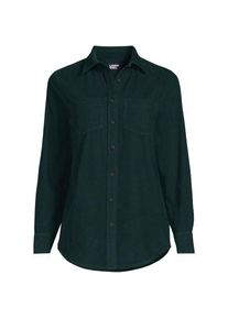 LANDS' END Boyfriend-Cordhemd, Damen,  Gr&uuml;n, by Lands' End