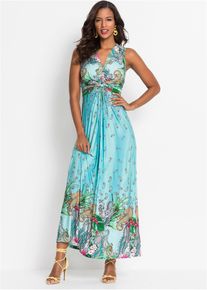 bonprix Zauberhaftes Maxikleid mit sch&ouml;nem Muster, blau, Gr.48/50 (XL), Zauberhaftes Maxikleid mit sch&ouml;nem Muster