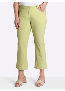 sheego Gro&szlig;e Gr&ouml;&szlig;en 7/8-Hose in leichter Bootcut-Form, pistazie, Gr&ouml;&szlig;e 52 - Damen