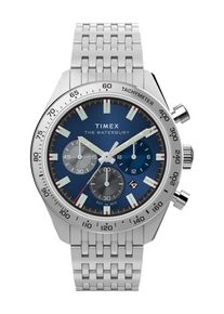 Timex Waterbury Traditionelles Herren-Silberarmbanduhr TW2Y18500