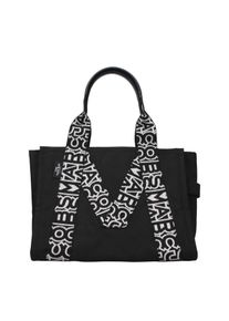 Marc Jacobs Schwarze Stoff-Schultertasche