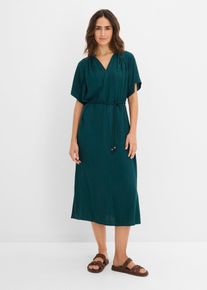 bonprix Midikleid aus softem Viskose-Mix, gr&uuml;n, Gr.40, Midikleid mit Bindeband aus softem Viskose-Mix