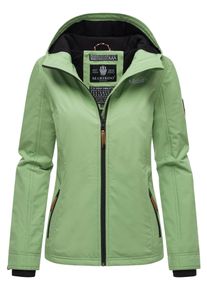 Marikoo Damen &Uuml;bergangsjacke leichte wind- und wasserabweisende Jacke mit Kapuze Gr&uuml;n