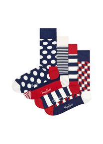 Happy Socks 4er-Pack Herren- und Damen klassischen Design Socken Geschenkset