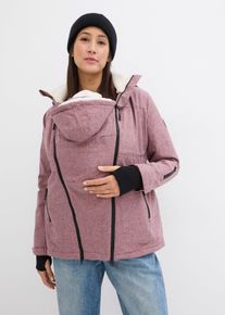bonprix Kuschelige 3-in-1 Umstandsjacke und Tragejacke, rot, Gr.36, Kuschelig mit Teddyfleece gef&uuml;tterte Jacke f&uuml;r die Schwangerschaft und danach