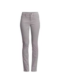 LANDS' END Straight Fit Cordhose Mid Waist, Damen,  Grau, Baumwoll-Mischung, by Lands' End