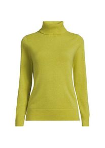 LANDS' END Rollkragen-Pullover aus Kaschmir, Damen,  Gr&uuml;n, Kaschmir, by Lands' End
