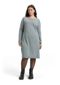 Tom Tailor sheego Gro&szlig;e Gr&ouml;&szlig;en Minikleid, black moss wave structure, Gr&ouml;&szlig;e 44 - Damen