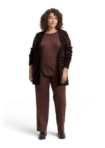 Tom Tailor sheego Gro&szlig;e Gr&ouml;&szlig;en Cardigan, big brown leo design, Gr&ouml;&szlig;e 52 - Damen