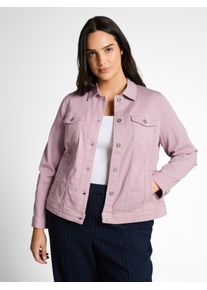 Tom Tailor sheego Gro&szlig;e Gr&ouml;&szlig;en Jeansjacke, light elderberry, Gr&ouml;&szlig;e 44 - Damen