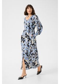 Kaffe Kleid Loose fit Black/Blue Graphic Strokes black blue