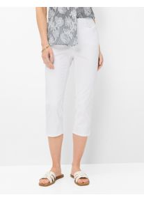 Brax Damen Caprihose Style MARY C WHITE, denim wei&szlig;, Gr. 42L