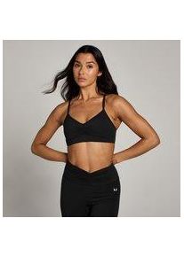MP Damen TeMPo Sport-BH mit geraffter Vorderseite &ndash; Schwarz - XS