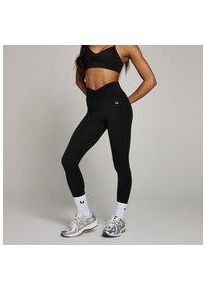 MP Damen TeMPo Leggings mit geraffter Vorderseite &ndash; Schwarz - S