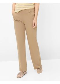 Raphaela by Brax Damen Marlenehose Style LILLYTH FLARED BROWN SUGAR, hellbraun, Gr. 40