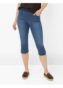 Raphaela by Brax Damen Caprihose Style PAMINA CAPRI STONED SLIGHTLY USED, denim blau, Gr. 36