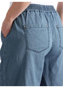 sheego Gro&szlig;e Gr&ouml;&szlig;en Jeansshort mit Ziernieten hinten, blue-bleached, Gr&ouml;&szlig;e 44 - Damen