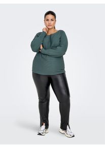 Only sheego Gro&szlig;e Gr&ouml;&szlig;en Strickpullover, balsam green, Gr&ouml;&szlig;e L - Damen