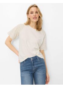 Brax Damen Shirt Style CAELEN soft ecru, cremewei&szlig;, Gr. 36