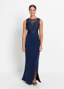 bonprix Maxikleid mit Spitze, blau, Gr.44/46 (L), Elegant und Feminin: Abendkleid mit Spitze