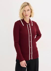 bonprix Smart Cardigan, rot, Gr.52/54 (XXL), klassisch sch&ouml;ner Smart Cardigan