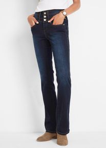 bonprix Bootcut High Waist Shaping, blau, Gr.42, Attraktive Shaping-Stretch-Jeans mit breitem Bund, 71% Baumwolle